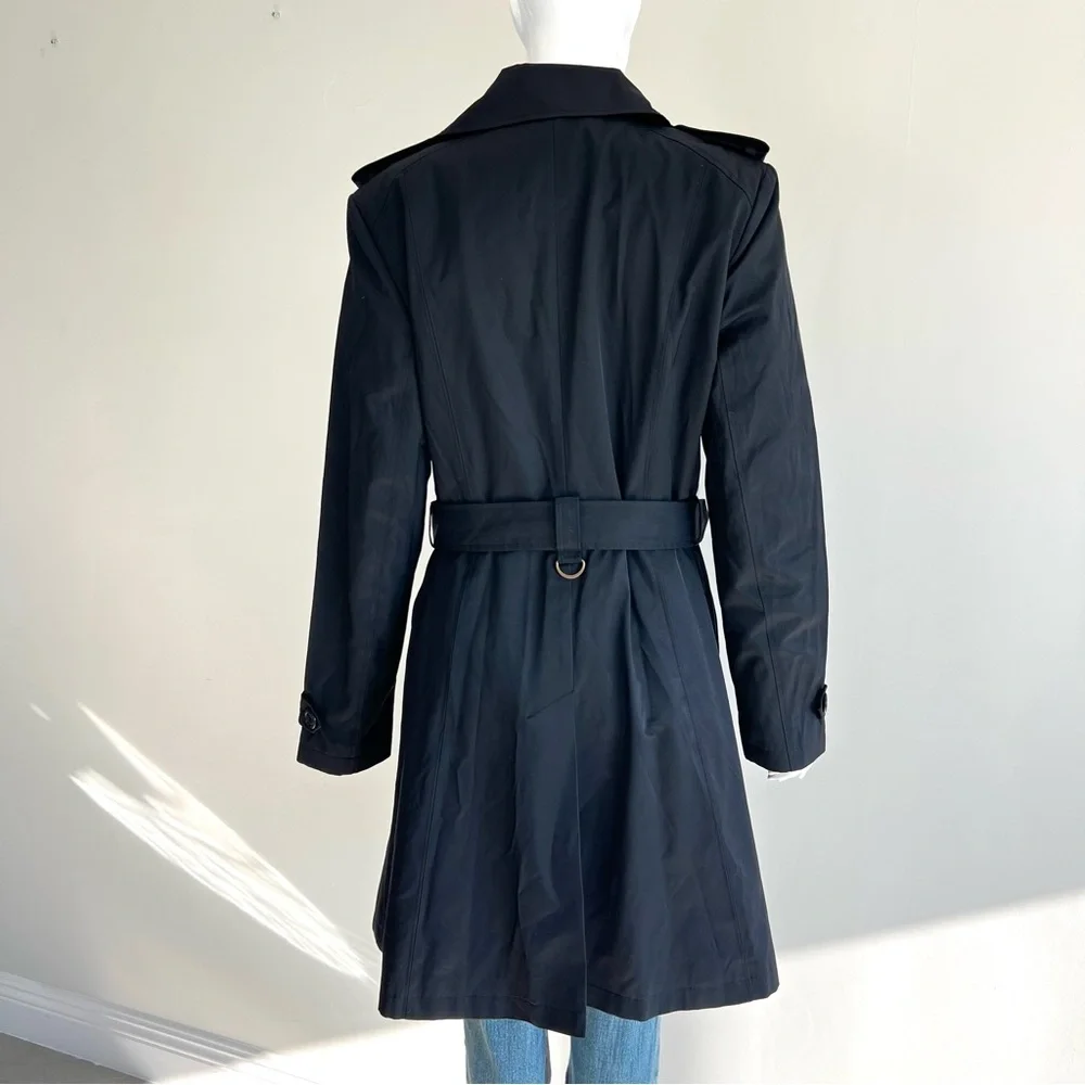 LAUREN RALPH LAUREN Water Resistance Double Breast Belted Trench Coat Sz L - Picture 8 of 16